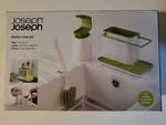 New Joseph Kitchen 3PC Sink Set Caddy - Soap Dispenser Edge Dish Brush. Fixed Price $113.96.