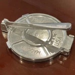 Tortilla Press, 7 Inch, Cast Aluminum, Made Usa. Fixed Price $18.99.