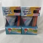 Back Basics Lot Of 2 Snow Cone Cups & Straws 50 Total 6OZ Party Kids New. Fixed Price $19.99.