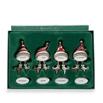 Reed & Barton Silverplate Red Enamel Christmas Santa Hat Cheese Markers. Fixed Price $24.99.