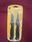 Kizmos Kitchen 2 Piece Paring Set Black. Fixed Price $6.50.