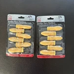 Chef Craft Soft Grip 6.5" Corn On The Cob Holders, Yellow Silver, Pack /2. Fixed Price $10.00.
