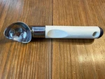 Vintage Tupperware 3045-2 Ice Cream Scoop Metal Heavy Duty White Handle. Fixed Price $9.99.
