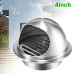 4" Exhaust Air Wall Ducting Ventilation Grille Cover Outlet Stainless Steel. Fixed Price $8.53.