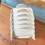 Tupperware White Plastic Taco Holders Set Of 6 Model 2201A-1. Fixed Price $20.00.