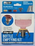 Flip-it! Bottle Emptying Kit Reusable And Dishwasher Safe Get Every Drop New. Fixed Price $6.99.