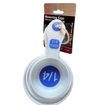 Chef Craft Ez-read Large Print Plastic Measuring Cups Set, 1/4 To Blue. Fixed Price $19.99.