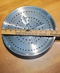 Kitchen Stainless Steel Steaming Rack Tray Stand Silver Tone 11" Diameter. Fixed Price $18.99.