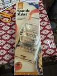 Vintage Rowoco Spaetzle Maker Egg Noodle Dumpling Pasta White Handle Box. Fixed Price $33.02.