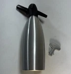 Isi Soda Siphon Liter Brushed Aluminum Sparkling Water Maker A-1217 Tested. Fixed Price $29.99.