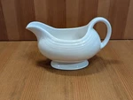 Homer Laughlin Usa White Gravy / Sauce Boat Server - Euc. Fixed Price $16.95.
