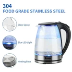 Electric Water Kettle Bpa-free Glass Tea With Led Fast Boiling 1.8L 1200W. Fixed Price $23.99.