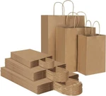 Any Size Kraft Paper Bags Party Shopping Gift With Handles. Fixed Price $89.95.