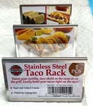 Norpro Stainless Steel Taco Rack Tortilla Hot Dog Oven Grill Safe Up 6 Pcs Nw. Fixed Price $19.99.