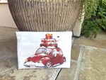 Nip Mary Lake Thompson Santa's Bug Car Kitchen Tea Towel Flour Sack 30"X30". Fixed Price $12.99.