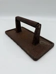 Charcoal Companion Grill Press Bacon Panini Burger Cast Iron Wood Handle. Fixed Price $6.89.
