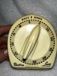 Vtg Lux Robert Shaw Minute Minder Kitchen Timer Cream Color Atomic Rocket Parts. Fixed Price $7.19.