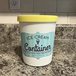 Tovolo Sweet Treat Ice Cream Tub Container 1 Quart Silicone Yellow Lid Storage. Fixed Price $20.00.