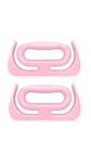 Grocery Bag Carrier Handle Comfort Grip 2 Pack Black, Orange Pink. Fixed Price $9.00.