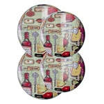 On Cloud Stove Burner Covers Round 4-PC Electric Range Winery Kitchen New. Fixed Price $23.98.