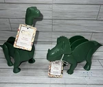 New Set Of 2 Dinosaur Taco Holders Triceratops & Brontosaurus Cook With Color. Fixed Price $18.00.