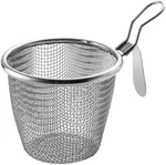 Stainless Steel Pasta Basket, Mesh Spider Food Dumpling Noodle Strainer, Fine.... Fixed Price $12.68.
