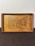 San Gabriel Fiesta Tray Golden State Box Co California Redwoods Vtg. Fixed Price $8.99.
