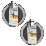 Tovolo Collapsible Microwave Food Cover Anti-splatter 26CM Charcoal Set Of. Fixed Price $26.85.