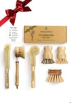Clean & Kind Gift Premium 6-PIECE Eco-friendly Bamboo Kitchen Brush Set.... Fixed Price $36.45.