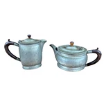 My Lady Hammered Pewter England 1517W Tea Pot Wooden Handles Lid Knobs. Fixed Price $24.99.