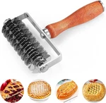 Pastry Lattice Roller Cutter, Stainless Steel Dough Wheel With Wood.... Fixed Price $27.44.