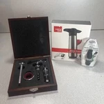 Mixed Lot Wine Opening Kit Corkscrew Pourer Stopper Thermometer Vacu Vin Saver. Fixed Price $24.99.