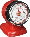 Kitchen 55-MINUTE Timer By Kikkerland Streamline Steel Retro Red New. Fixed Price $30.00.