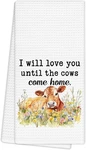 Farmhouse Kitchen Towels, Gifts For Women Cowlovers Girls Hand Ba. Fixed Price $23.09.
