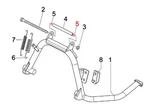 Vespa Primavera Lx Et Gts Piaggio Scooters Centre Stand Rings, Pair. Fixed Price $7.53.