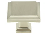 Atlas Homewares 289-BRN Sutton Place 1-1/4" Square Knob Brushed Nickel 2PK. Fixed Price $11.26.