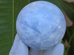 Blue Calcite Spheres Soothing Stone (60+ Mm 340+ Gm) Gift Healing Crystal Mexico. Fixed Price $42.00.