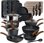 Pots And Pans Set Nonstick Kitchen Induction Cookware Granite Coated. Fixed Price $172.89.