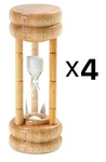 Norpro 3 Minute Glass Timer With Wood Base, Inches (4-PACK). Fixed Price $16.77.