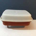 Vtg Tupperware Season Serve Lg Marinade Container Paprika Red 1294 -8 & Lid. Fixed Price $15.99.