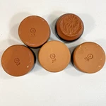 Rosecraddoc Pottery Daisy Butter Mould & 4 Terracotta Pots Cottage Farmhouse. Fixed Price $14.99.