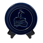 Fiesta Cobalt Blue Ceramic 6-INCH Vintage Trivet Bread Basket Warmer. Fixed Price $40.00.