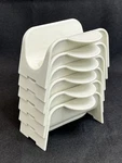 Tupperware Taco Holders Set Of 6 2201A Beige Stackable Usa Vintage. Fixed Price $14.99.