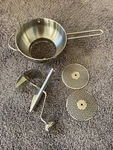 Cuisipro 9 Food Mill With 2 Disks Stainless Steel. Fixed Price $45.00.