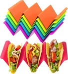 Aichoof Colorful Taco Holder Stands Set 6 - Premium Large Tray Plates Holds. Fixed Price $11.56.