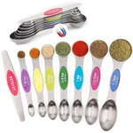 Upnupco Stainless Steel Stackable Magnetic Measuring Spoons/cups Dual Sided. Fixed Price $24.99.