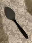 Pampered Chef Silicone Spatula Turner Flipper 12.5 Pie Server Gray Black. Fixed Price $20.00.