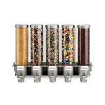 Rosseto Ez-serv Five Container Wall Mounted Candy Dispenser. Fixed Price $731.15.