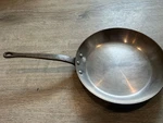 Vintage Mauviel France Copper Fry Pan Iron Handle French Cookware 10. Fixed Price $124.99.