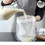Fine Mesh Fabric Strainer Filter Bag Nut Milk Reusable Cheese Cloth Kitchen. Fixed Price $12.99.